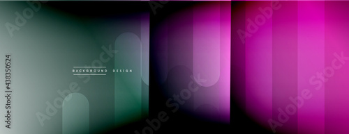 Dynamic lines abstract background. 3D shadow effects and fluid gradients. Modern overlapping forms