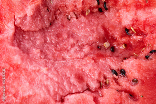 Fresh watermelon pulp with seeds