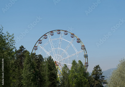 Ferris wheel (or the Big Wheel) in the forrest.