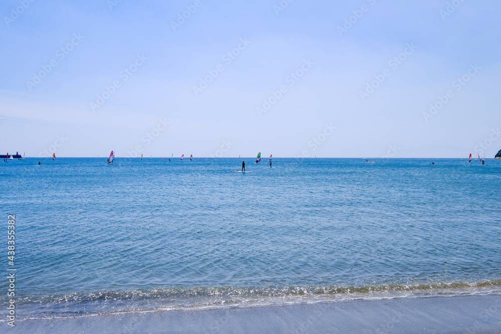 神奈川県逗子海岸の海