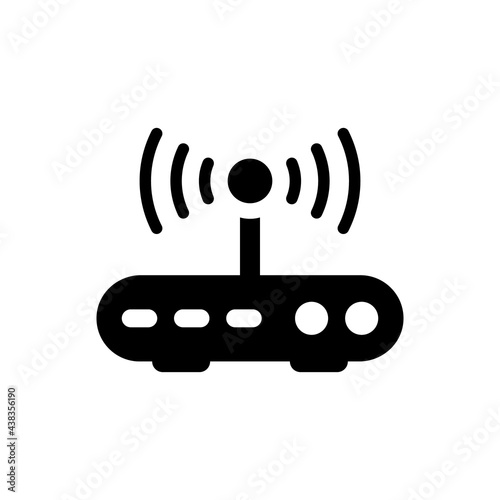 Router icon. Vector EPS file.