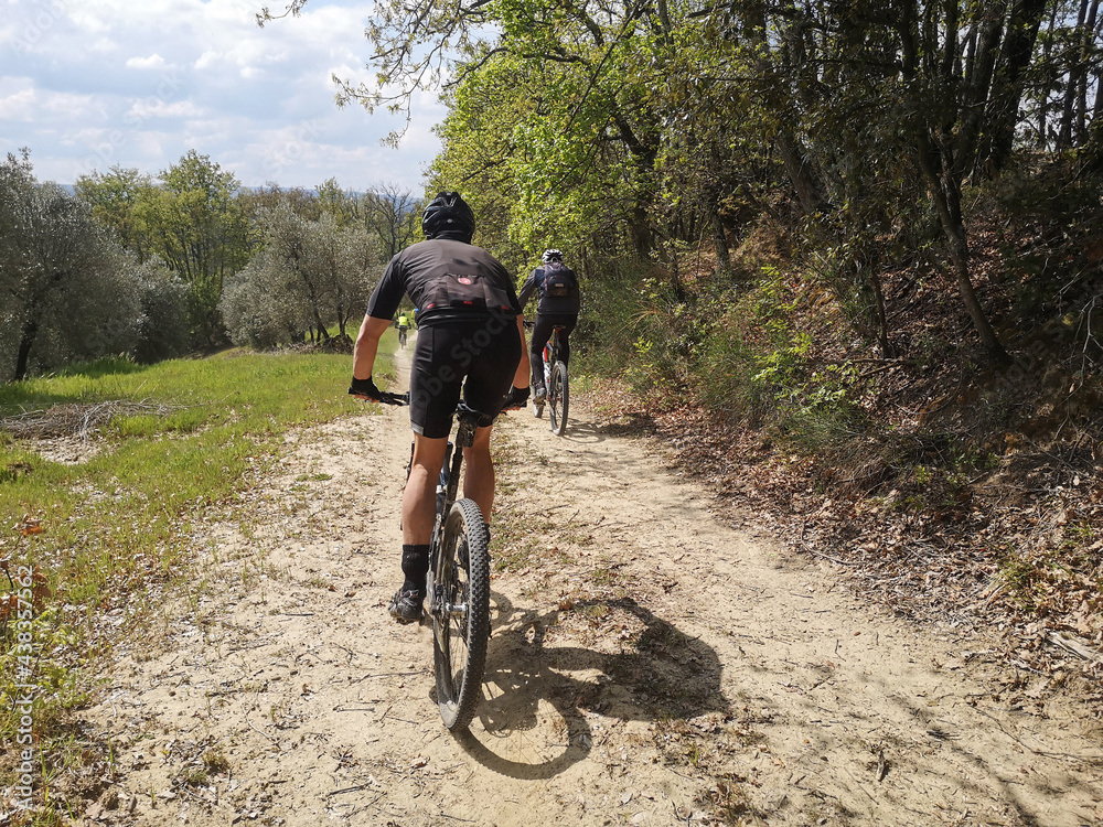 ragazzo in discesa in mountain bike, la bicicletta rende felici ragazzo in discesa in mountain bike, la bicicletta rende felici