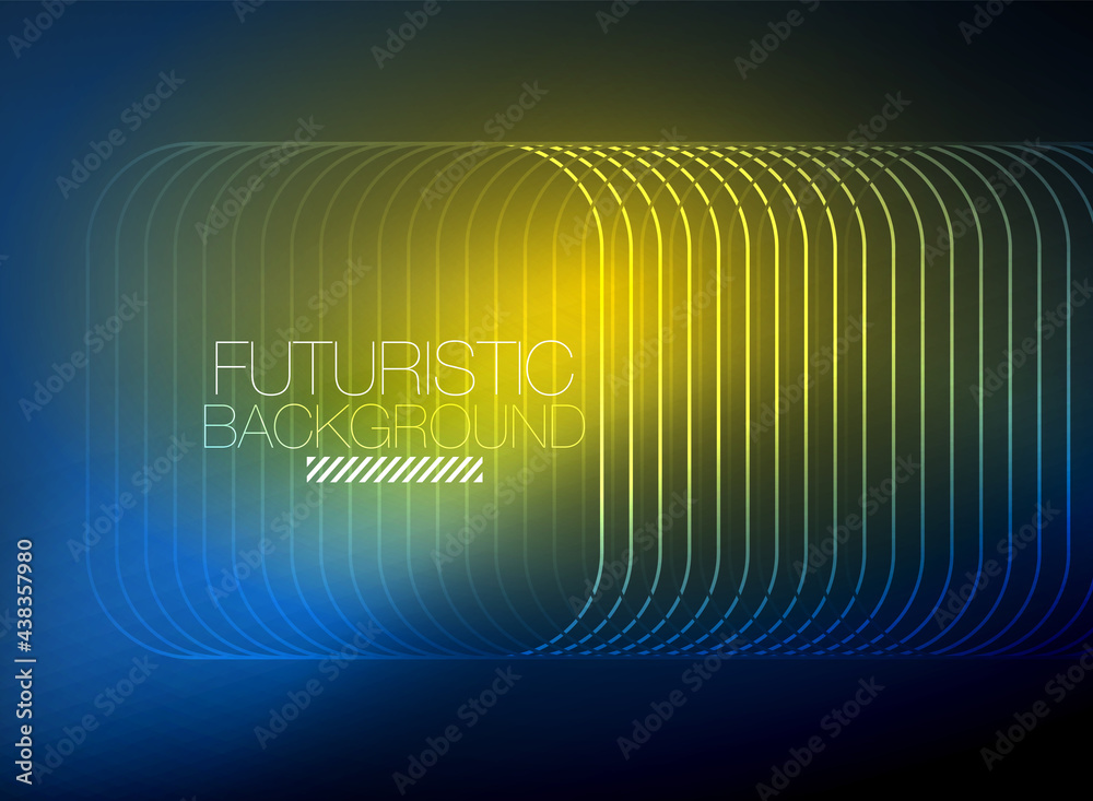 Neon color square shape lines abstract background. Shiny magic energy and motion concept, vector abstract wallpaper background Neon color square shape lines abstract background. Shiny magic energy and motion concept, vector abstract wallpaper background