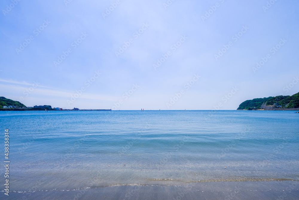 神奈川県逗子海岸の海