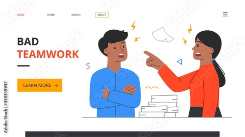 Bad, failed teamwork and deception in partnership