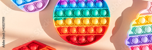 Rainbow Pop It Bubble Sensory Fidget Toy