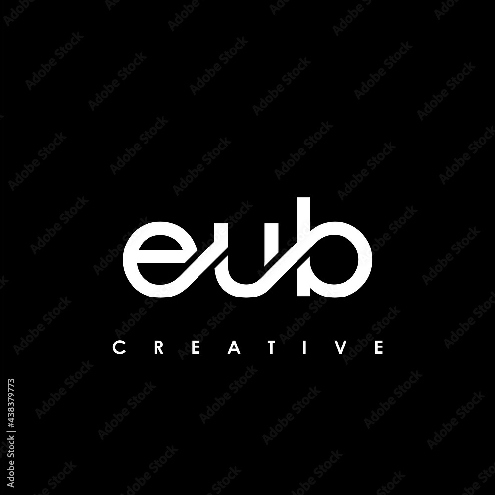 EUB Letter Initial Logo Design Template Vector Illustration
