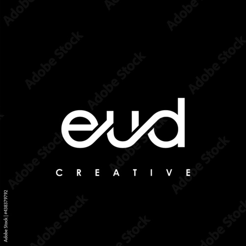 EUD Letter Initial Logo Design Template Vector Illustration