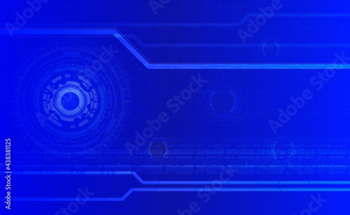 technology concept vector with inner circle in futuristic blue background Use it as a tech illustration.
technology