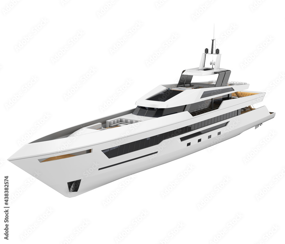 Pleasure Yacht Isolated Pleasure Yacht Isolated