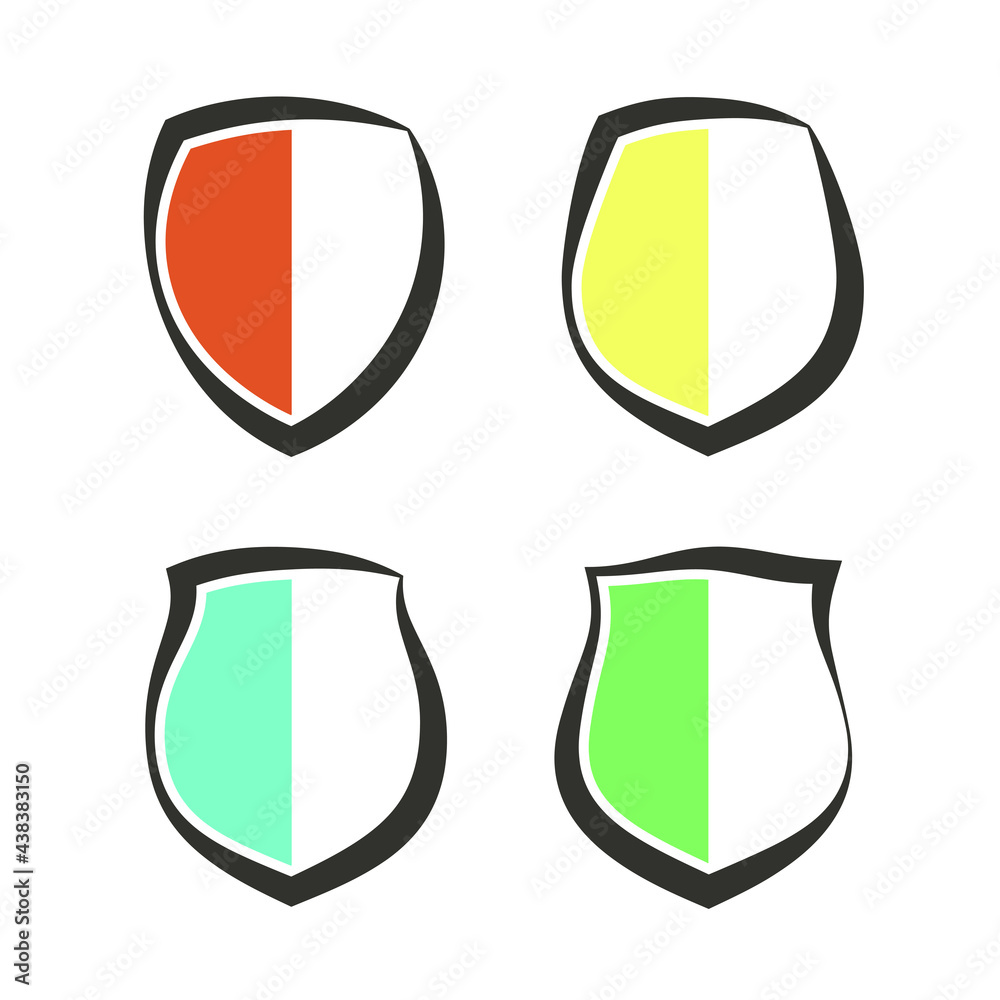 Protect guard shield plain line concept. Outline shield badge. Safety icon set. Privacy banner kit. Security label. Flat style protect sticker symbol shape. Safeguard simple sign. linear pictogram Protect guard shield plain line concept. Outline shield badge. Safety icon set. Privacy banner kit. Security label. Flat style protect sticker symbol shape. Safeguard simple sign. linear pictogram