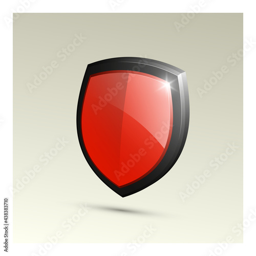 Protected guard shield concept. Safety badge color icon. Privacy colorful banner shield . Security bright label. Defense tag. Presentation shining sticker shape. defense safeguard shield sign
