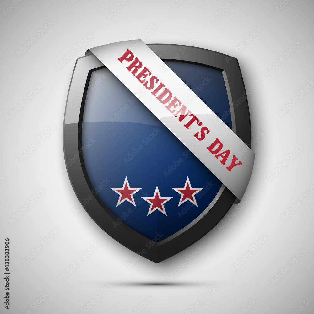President's day shield banner with stars and stripes presentation. Independence Day shield icon with USA flag. Protect privacy badge. United States of American President holiday. Veterans Day shield President's day shield banner with stars and stripes presentation. Independence Day shield icon with USA flag. Protect privacy badge. United States of American President holiday. Veterans Day shield