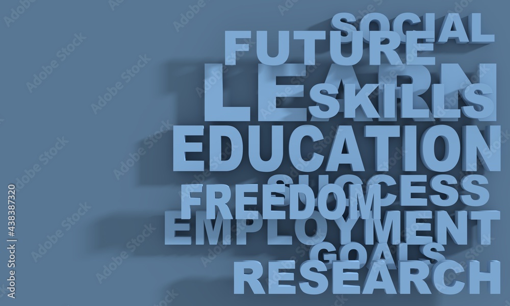 The concept of education. Education words cloud. The concept of education. Education words cloud.