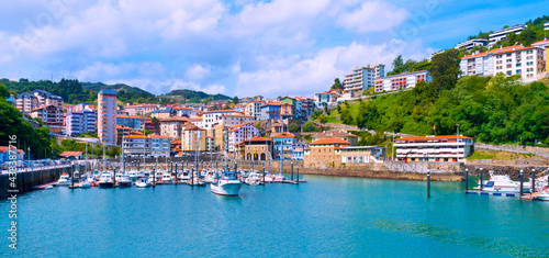 Fototapeta Naklejka Na Ścianę i Meble -  Fishing Port, Mutriku Harbour, Old Town, Mutriku, Guipúzcoa, Basque Country, Spain, Europe