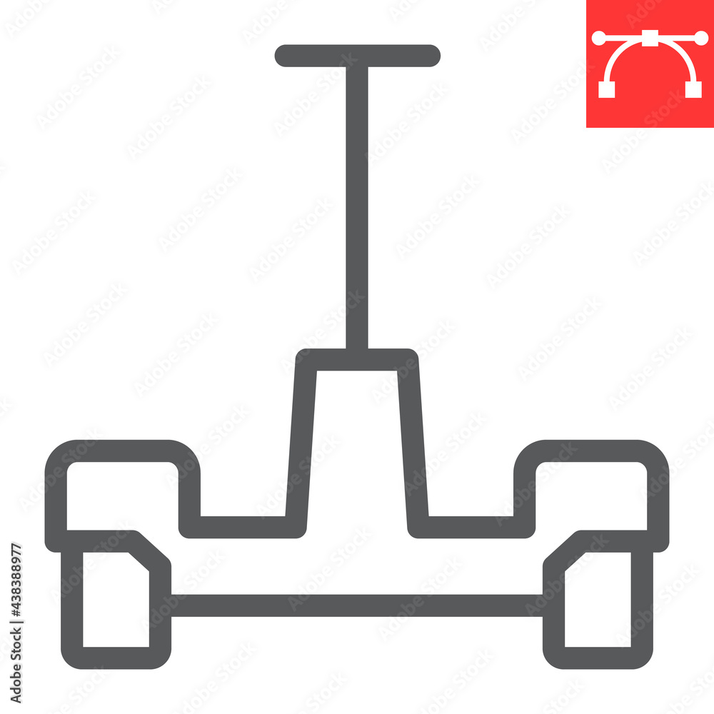 Hoverboard line icon Hoverboard line icon