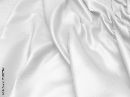 White fabric texture background. Luxury cloth background