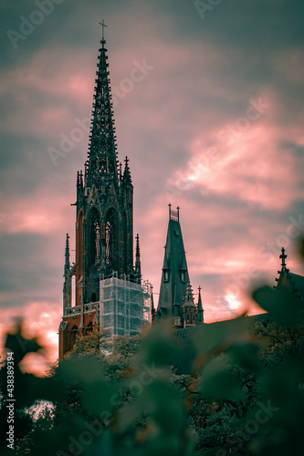 Wieża kościoła Świętego Michała Archanioła we Wrocławiu podczas remontu  © Juliusz