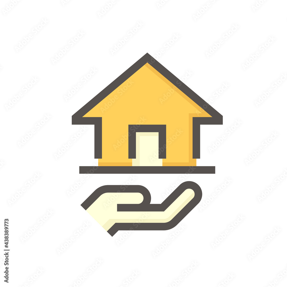 Housing estate and agent or realtors vector icon. Include home or house building. That people is specialize in real estate, property, law i.e. development, owned, sale, rent, buy, investment. 48x48 px Housing estate and agent or realtors vector icon. Include home or house building. That people is specialize in real estate, property, law i.e. development, owned, sale, rent, buy, investment. 48x48 px