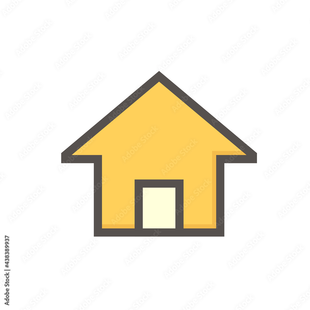 House or residential building with simple shape vector icon, symbol or pictogram design. That real estate or property for development, owned, sale, rent, buy, purchase or investment. 48x48 pixel. House or residential building with simple shape vector icon, symbol or pictogram design. That real estate or property for development, owned, sale, rent, buy, purchase or investment. 48x48 pixel.