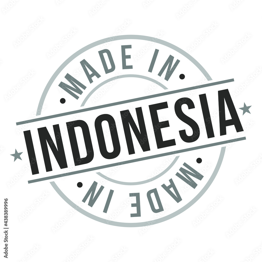 Made in Indonesia Quality Original Stamp Design Vector Art. Seal Badge National product Vector. Made in Indonesia Quality Original Stamp Design Vector Art. Seal Badge National product Vector.