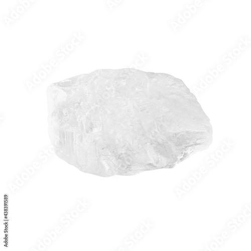 Rock sea salt isolated on white background, clipping path, full depth of field
