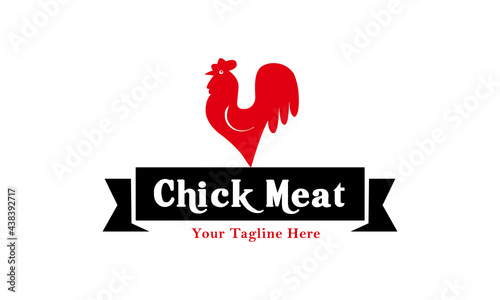 Vector lIllustration With Meat, uncooked chicken drumstick , cut piece of raw Chicken meat Design