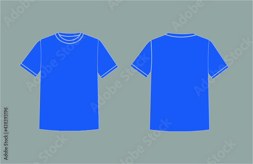 Royal Blue T Shirt Design Template