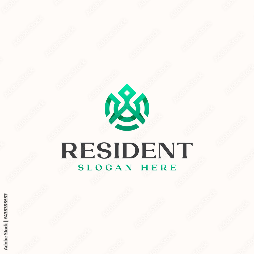 Roof House Real Estate Modern Concept Logo Template Vector Illustration Roof House Real Estate Modern Concept Logo Template Vector Illustration
