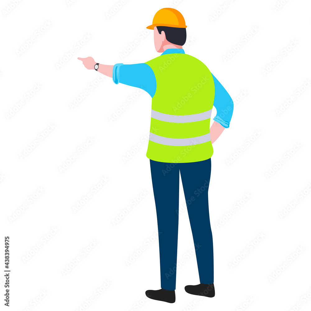 Construction architect engineer worker illustration. Construction architect engineer worker illustration.
