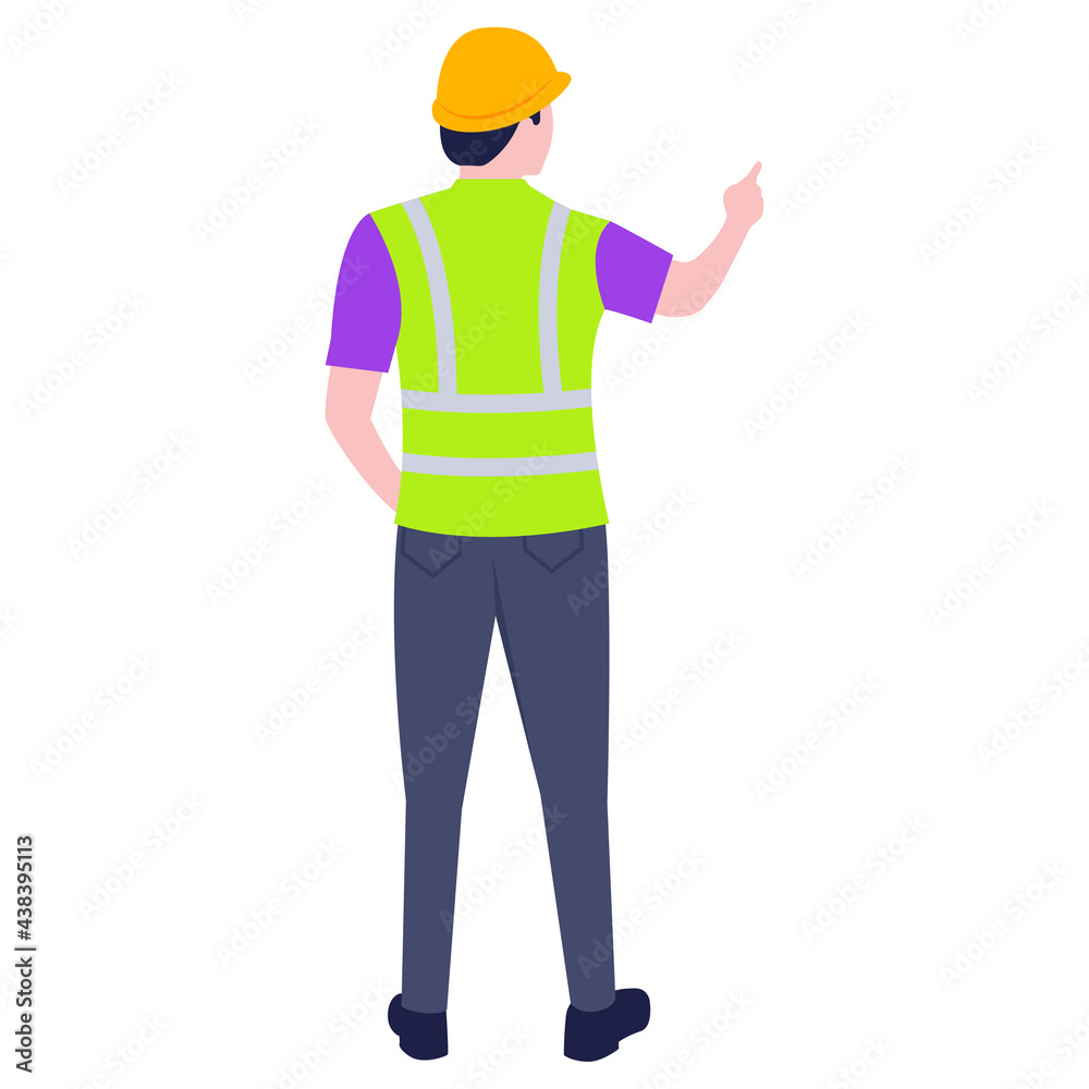 Construction architect engineer worker illustration. Construction architect engineer worker illustration.