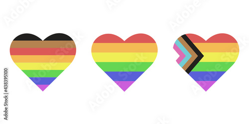 June is LGBT Pride Month, LGBTQ+ , flag heart