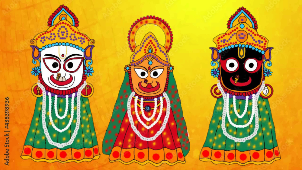 Fototapeta premium A beautiful illustration of indian gods and godesses