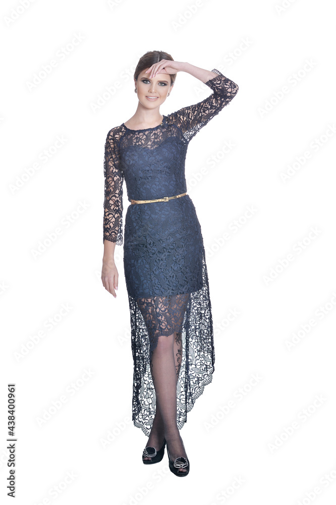 portrait of beautiful young woman posing isolated on white background portrait of beautiful young woman posing isolated on white background