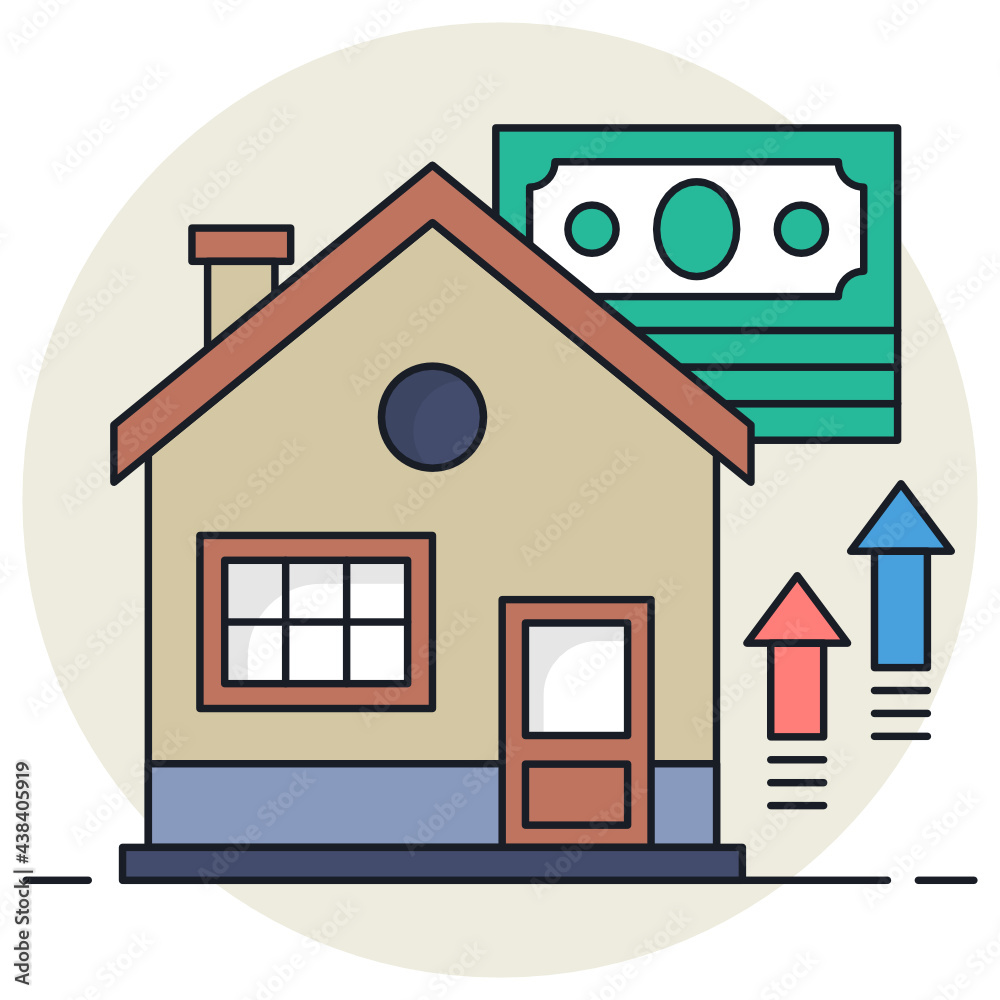 home prices rising quickly Concept, increasing the money supply causing inflationVector Icon Design, urban and suburban house Symbol, Real Estate and Property Sign, Apartment and Mortgage Stock home prices rising quickly Concept, increasing the money supply causing inflationVector Icon Design, urban and suburban house Symbol, Real Estate and Property Sign, Apartment and Mortgage Stock