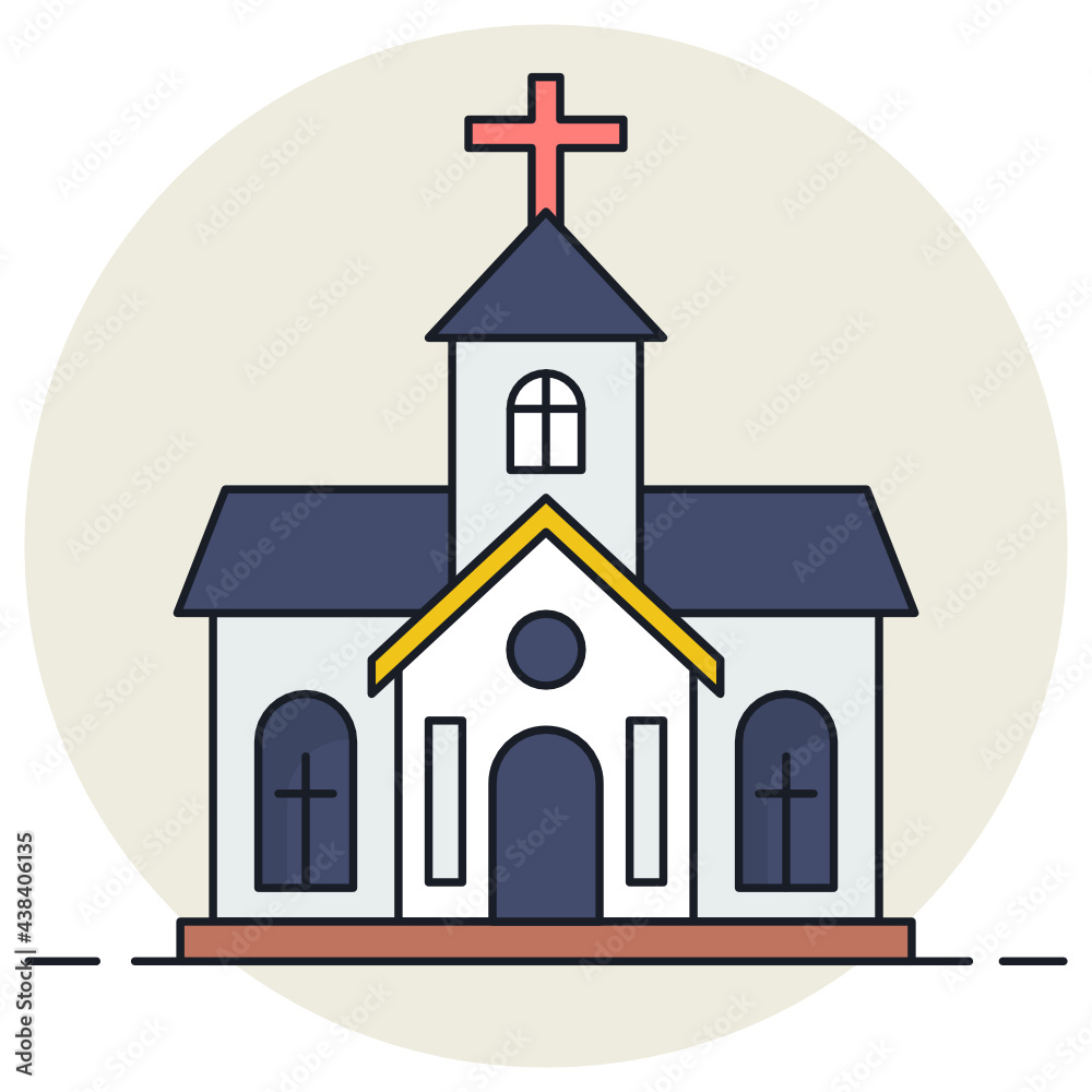 Religious Building Concept, Church Facade Vector Icon Design, urban and suburban house Symbol, Real Estate and Property Sign, Apartment and Mortgage Stock illustration Religious Building Concept, Church Facade Vector Icon Design, urban and suburban house Symbol, Real Estate and Property Sign, Apartment and Mortgage Stock illustration