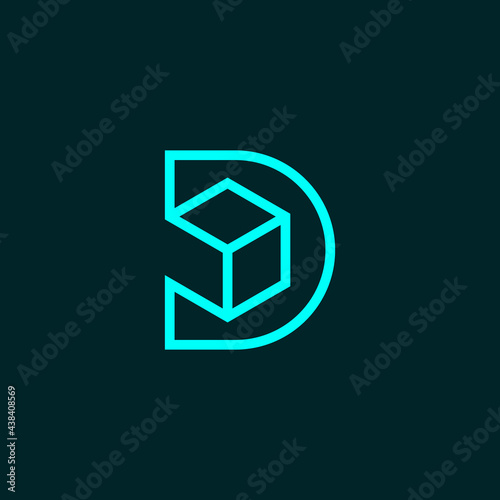 Letter D Box Logo