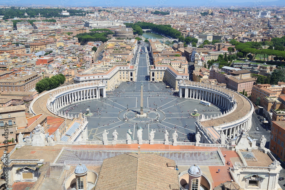 view from the top of the cathedral of st peter