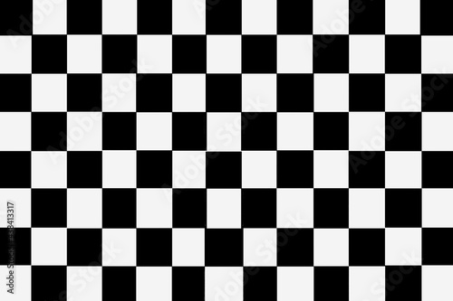 White and black checkered ceramic tiles pattern and background seamless photo