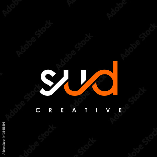 SUD Letter Initial Logo Design Template Vector Illustration