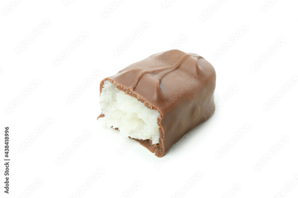 Tasty candy bar isolated on white background Tasty candy bar isolated on white background