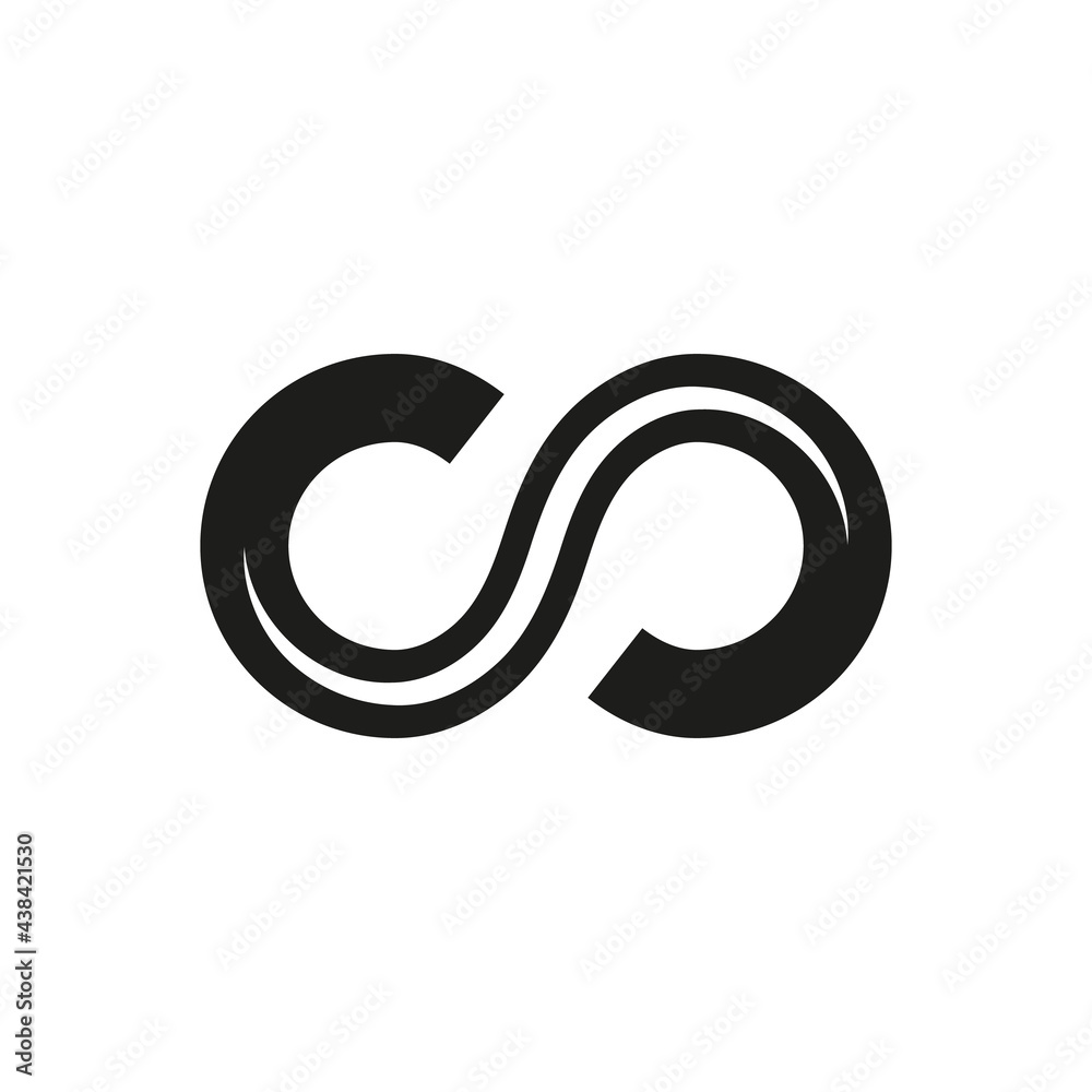 Infinity symbol icon in trendy line style. Usage for logo design, web elements. Infinity symbol icon in trendy line style. Usage for logo design, web elements.