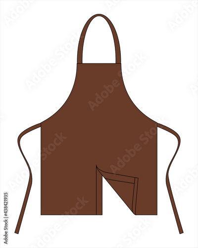 Brown Apron Split Leg So You Can Move With Ease Template