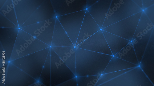 Triangle abstract blue background