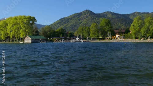 Seepromenade in Bad Wiessee, Tegernsee, Bayern, Deutschland photo