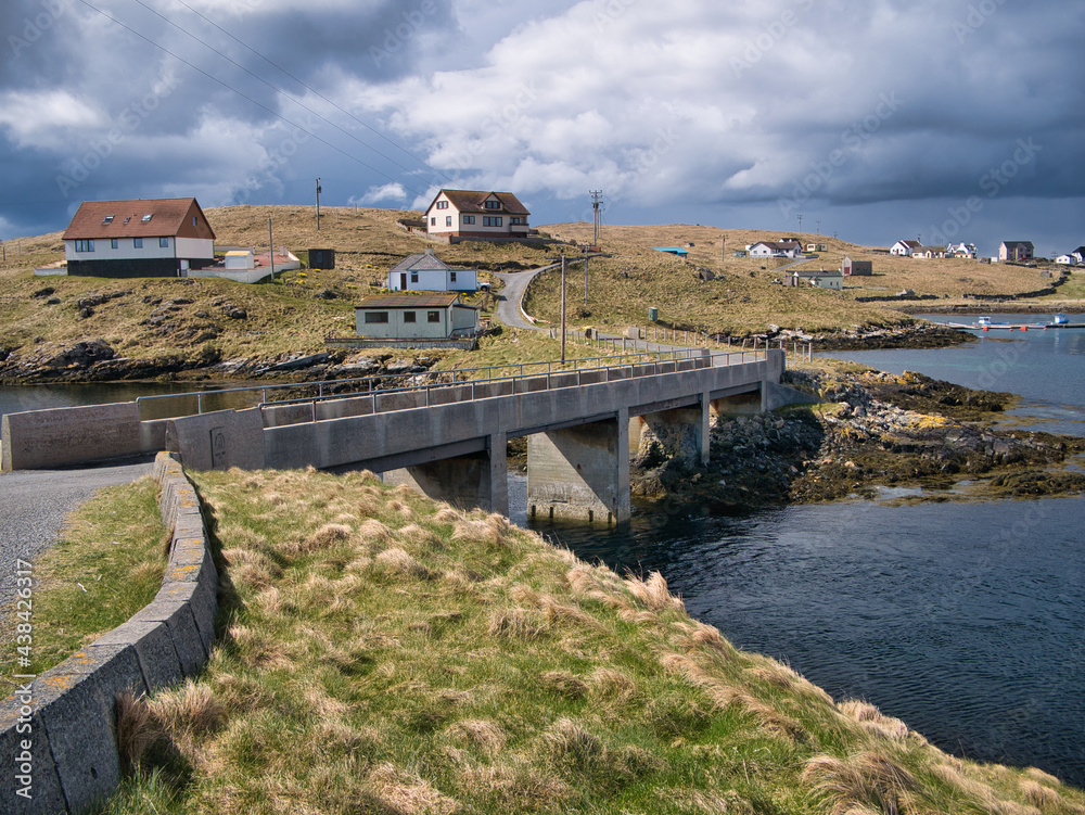 The remote island communities of Housay and Bruray in the island group of Out Skerries, Shetland, the most northerly part of the UK.
