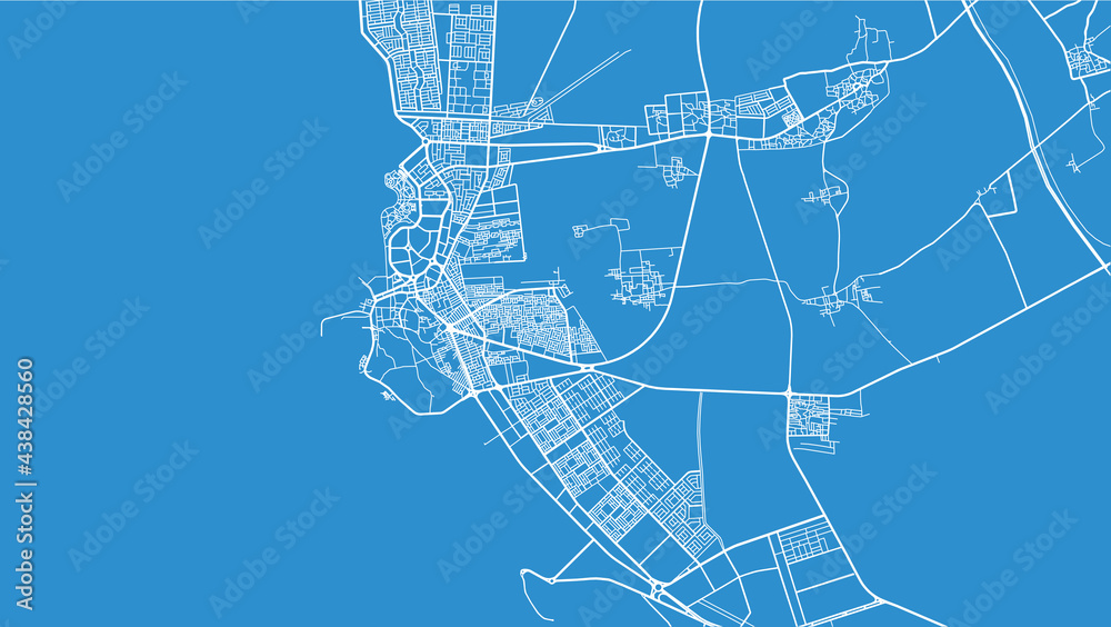 Urban vector city map of jaxan, Saudi Arabia, Middle East