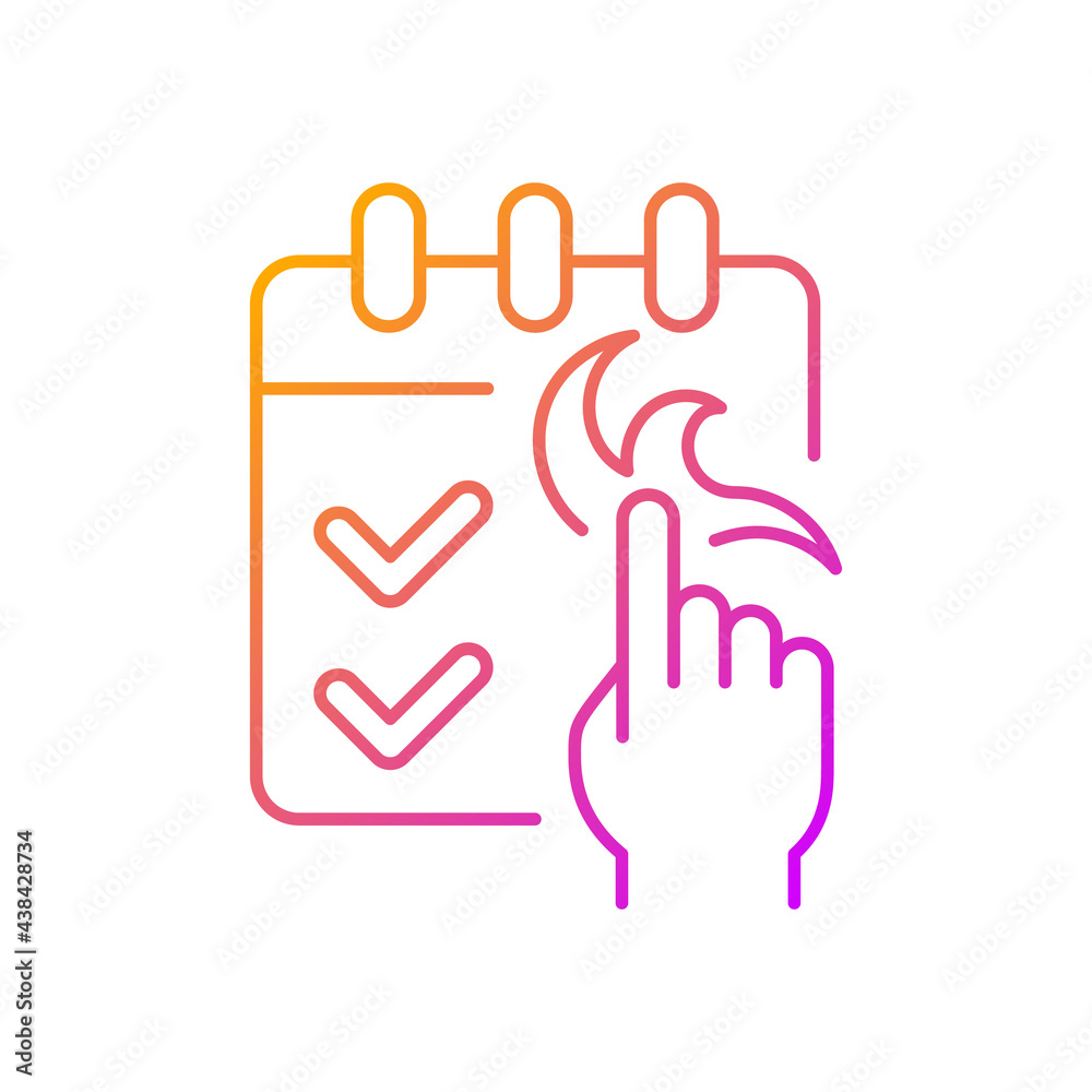 No booking required gradient linear vector icon. Tattoo session in professional salon. Contact tattoo masters. Thin line color symbols. Modern style pictogram. Vector isolated outline drawing No booking required gradient linear vector icon. Tattoo session in professional salon. Contact tattoo masters. Thin line color symbols. Modern style pictogram. Vector isolated outline drawing