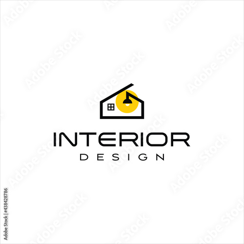Home Logo Living Room Interior Vector Furniture Business Decoration Design.
