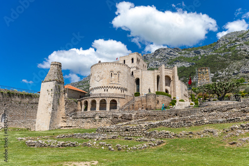 Kruja, Kroja, Kruja, Kruj, Krujë -  Skenderbeg castle and museum in town and a municipality in north central Albania photo